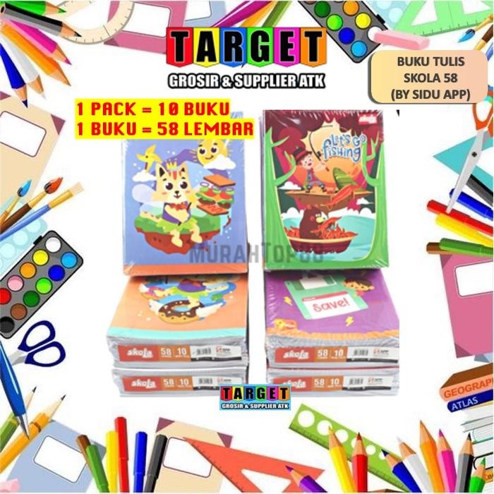 

BEST SELLER BUKU TULIS SKOLA 58 LEMBAR (BY SIDU SINAR DUNIA) 10 BUKU