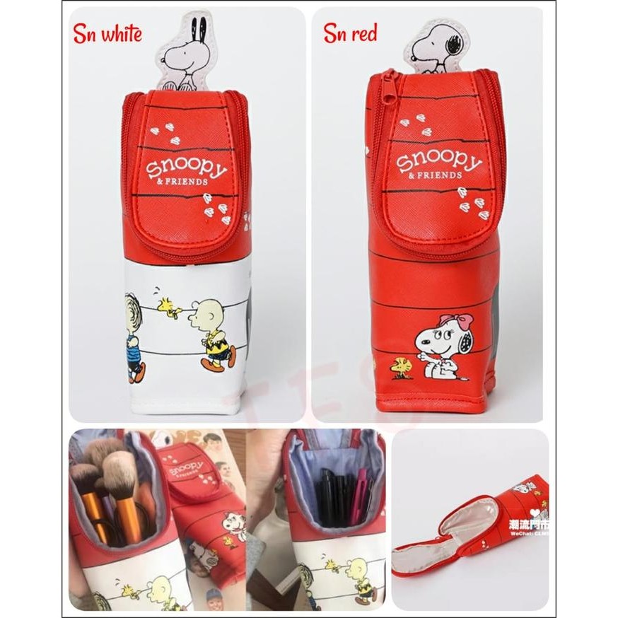 

BEST SELLER Tempat pensil or brush snopy semikulit uk6x19