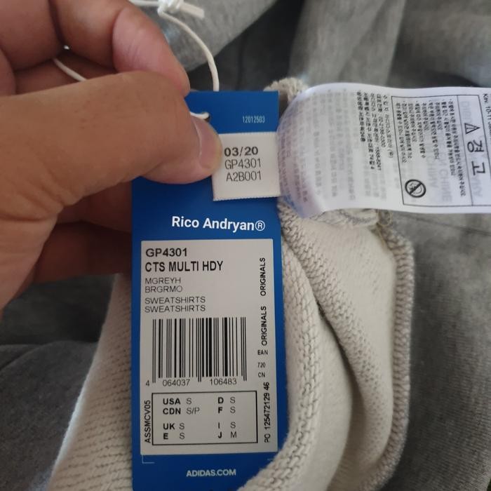 Adidas Original Changing The Team Hoodie Grey Original Bnwt