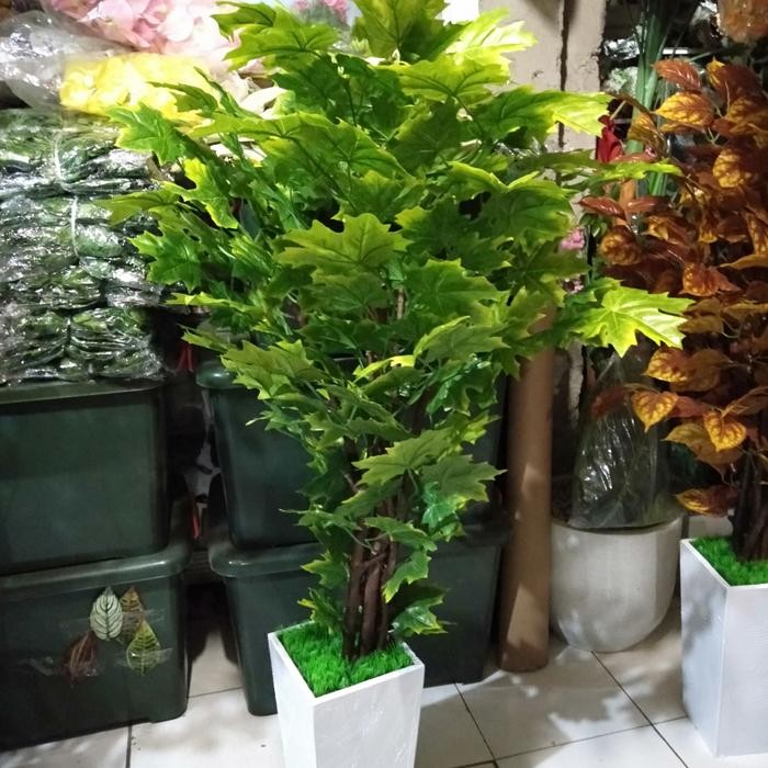 pohon maple hijau bunga plastik/bunga hias/bunga artificial