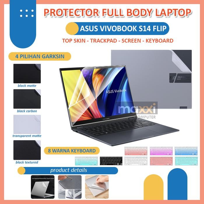 Asus Vivobook S14 Flip TN3402 14" Anti Gores Skin Palm Keyboard Laptop