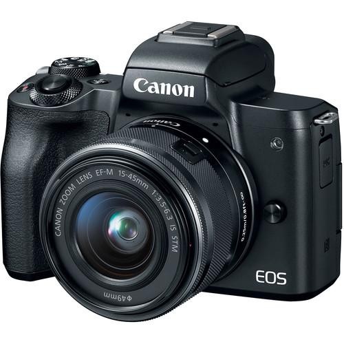 Canon EOS M50 Mirrorless Digital Camera with Lens 15-45mm - BLACK