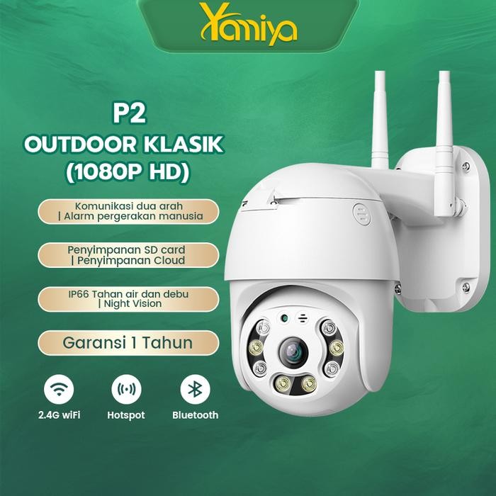 Cuci Gudang Jual rugiYamiya Kamera CCTV Outdoor 1080P 8MP Lampu Sorot Waterproof CCTV Menjaga