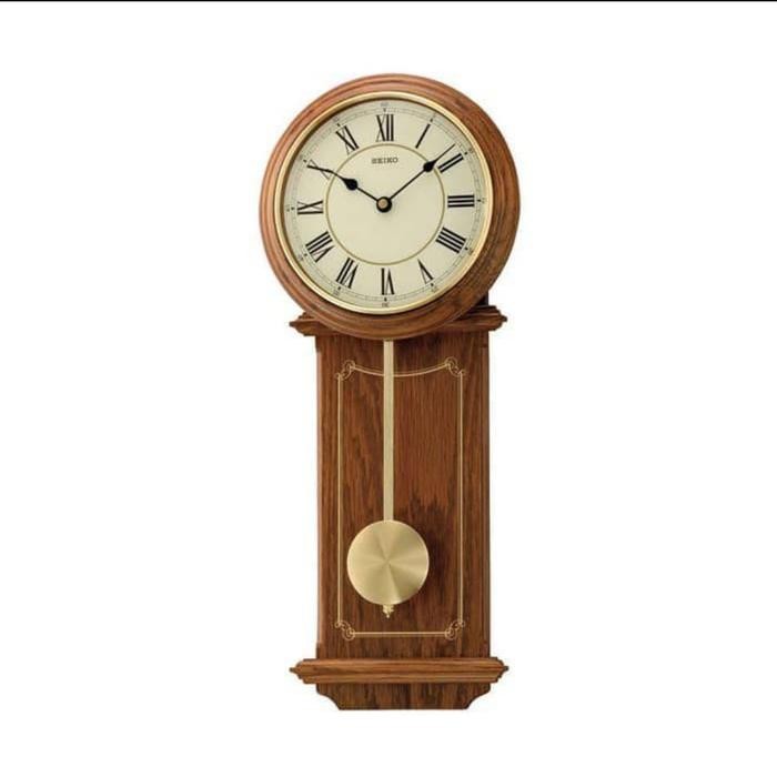 Jam Dinding SEIKO Kayu Japan bandul pendulum QXC213B QXC213 Original