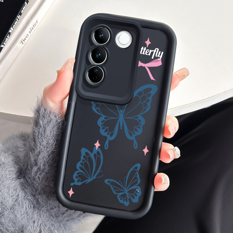 Casing Hp VIVO V27 5G VIVO V27 Pro 5G S16 Pro 5G VIVO V27E 5G S16E 5G T2 4G Case Kasing Kupu-kupu el