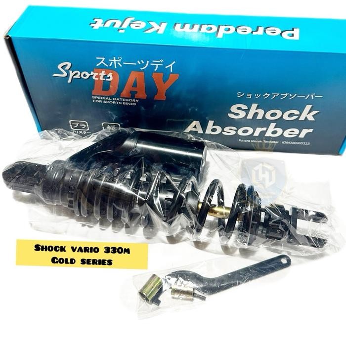 SHOCK SPORT DAY SPR 501 VARIO 330MM - BLACK-330MM / shock vario murah / shock vario 330mm