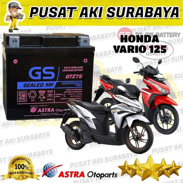 AKI KERING VARIO 125 LED GS ASTRA GTZ7S ACCU HONDA BEAT ESP AIR BLADE