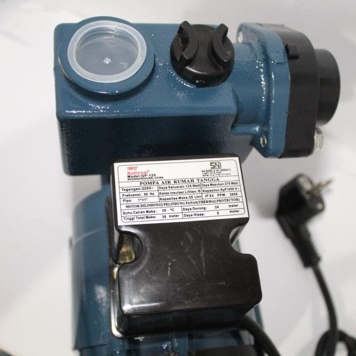 Pompa National 125 Watt Tanpa Otomatis Dan Tabung - Mesin Pompa Air National Gp 125 Imd Manual