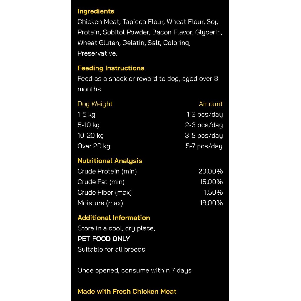 

Sedia Prama delicacy snack 70gr /dog snack/ ce anjing/ ce doggy