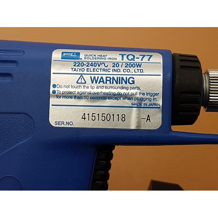 Solder Tembak Goot Tq-77 ( 20 - 200 Watt ) ( Original Japan )