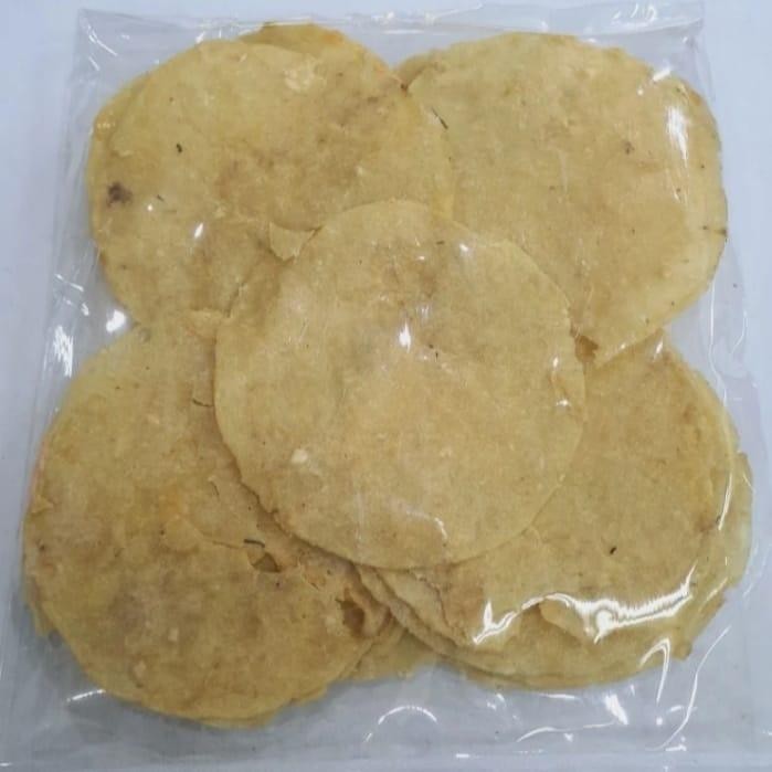 

Sedia keripik/kripik/ Krupuk Emping Blinjo/ Mlinjo Udang Manis/pedas tanjung