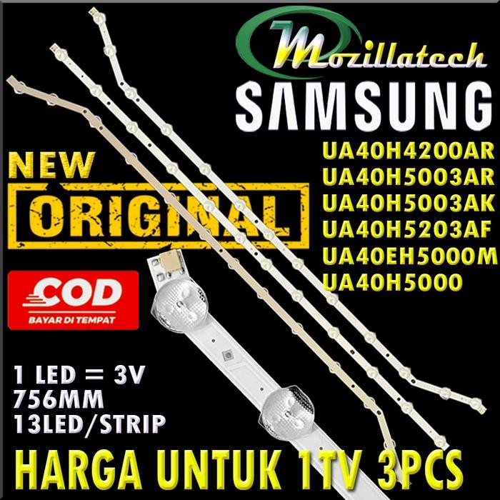 Terlaris LED Backlight Samsung UA40EH5000 40EH5000 UA40EH5300 40EH5300 3PCS Original 756MM