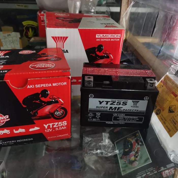 Aki Kering Yuasa YTZ5S Beat Vario 110 Mio J Vixion Shogun 125 Spin
