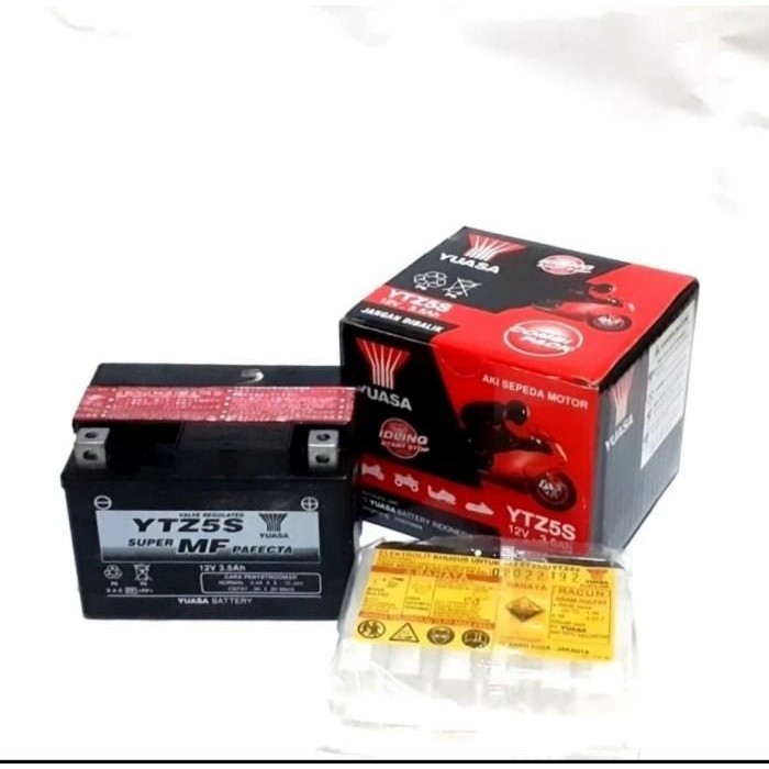 Aki Accu yamaha R15/XABRE MERK YUASA YTZ5S/GTZ5S