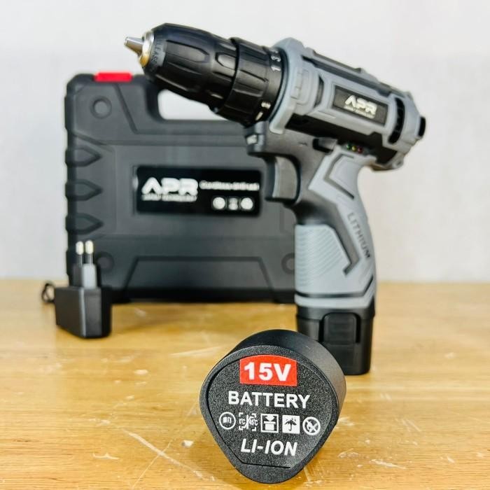 (Allthebest) uciha 15v mesin bor baterai cordless drill charger tembok besi kayu