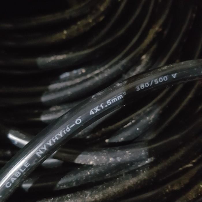 (Allthebest) Eterna Kabel Listrik Hitam Serabut NYYHY 4 X 1.5 / 4X1.5 mm