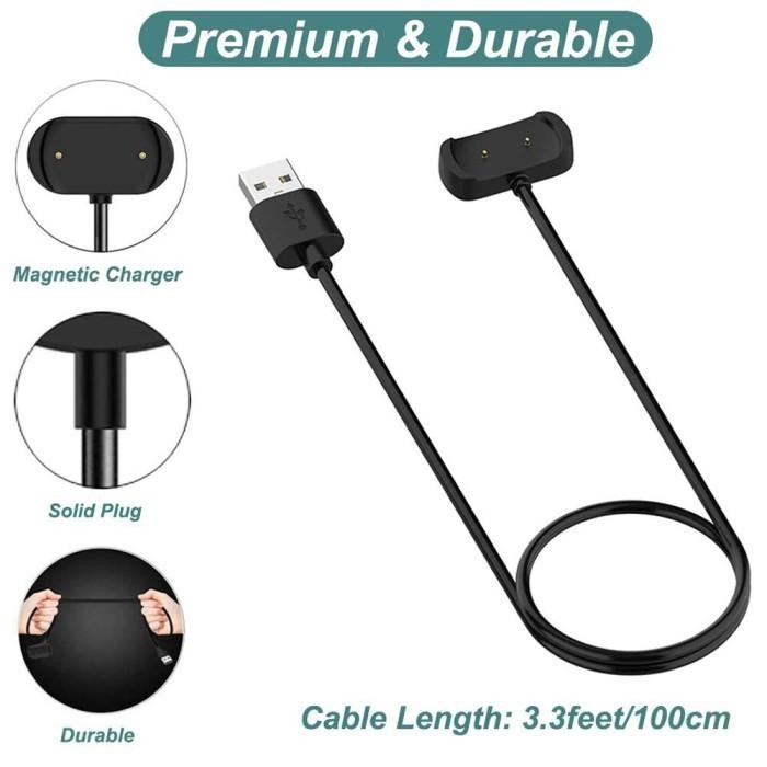 (Allthebest) Dock Charger USB Cable Amazfit T-Rex PRO TREX PRO Kabel Cas Magnetic