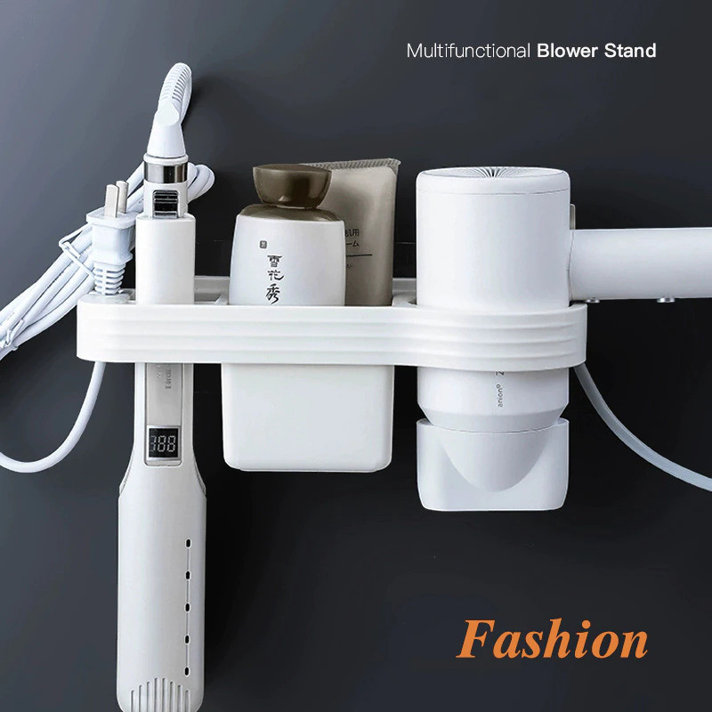 [Bagusnya] Musamban Rak Holder Hair Dryer Kamar Mandi Bathroom Organizer Plastik - MSA23