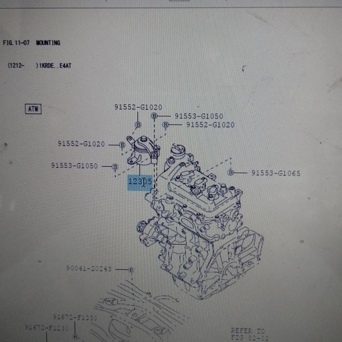 Engine Mounting Ayla Agya Kanan Lama Sampai 2015