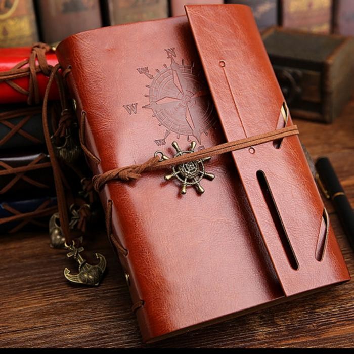 

Buku Tulis Cover Kulit Leather Catatan Kerja Note