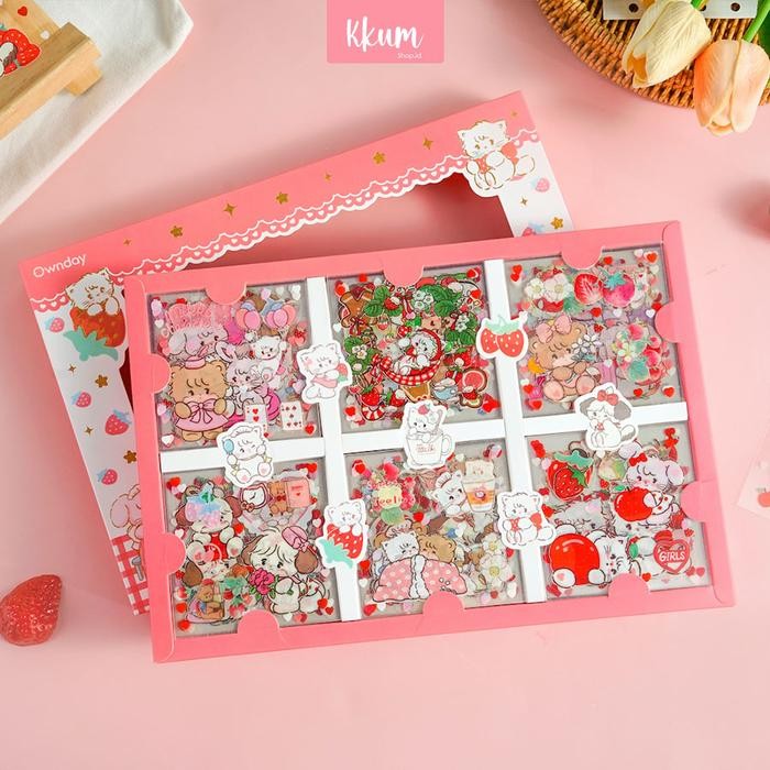 

Sticker Momo 1 Box 6 Kotak Hadiah Pita Lucu Kartun Handbook / Sticker Warna Lucu Anak Perempuan