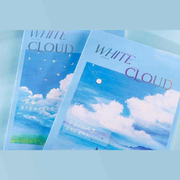 

White Cloud Meets The Sky Thick Ruled Notebook B5 - Buku Tulis B5