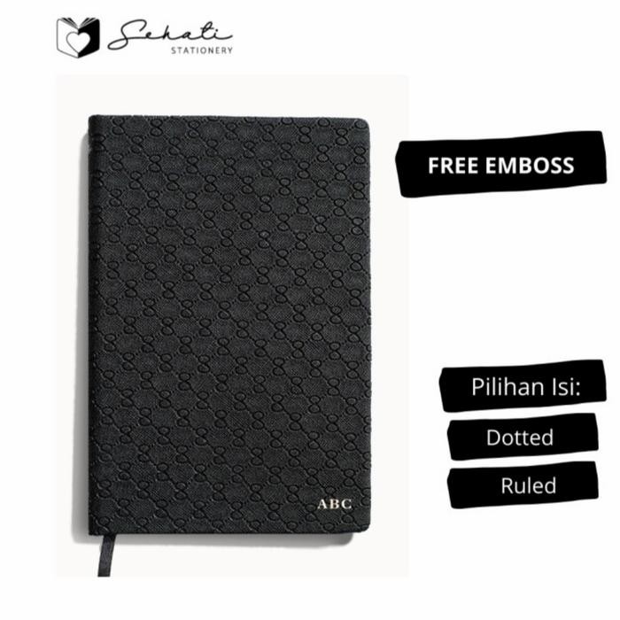 

FREE CUSTOM EMBOSS NAMA - notebook / buku tulis / leather notebook