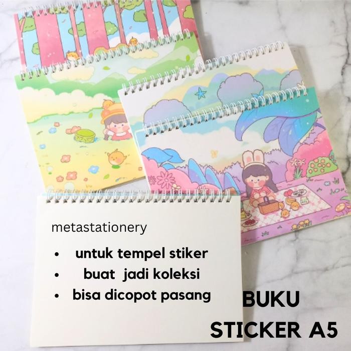 

Buku Stiker / Sticker Book Spiral A5 Motif Random