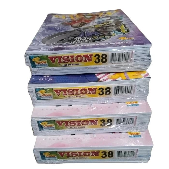

(1 PACK) BUKU TULIS VISION 38 ISI 10 BUKU