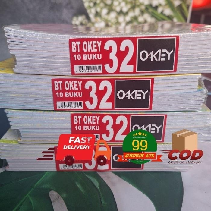 

OKEY-32 Lembar/Buku Tulis Isi 32 Lembar/Buku Catatan/Note Book Okey/Note