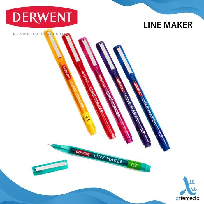 

Drawing Pen Derwent Line Maker Pigment Ink Pulpen Gambar