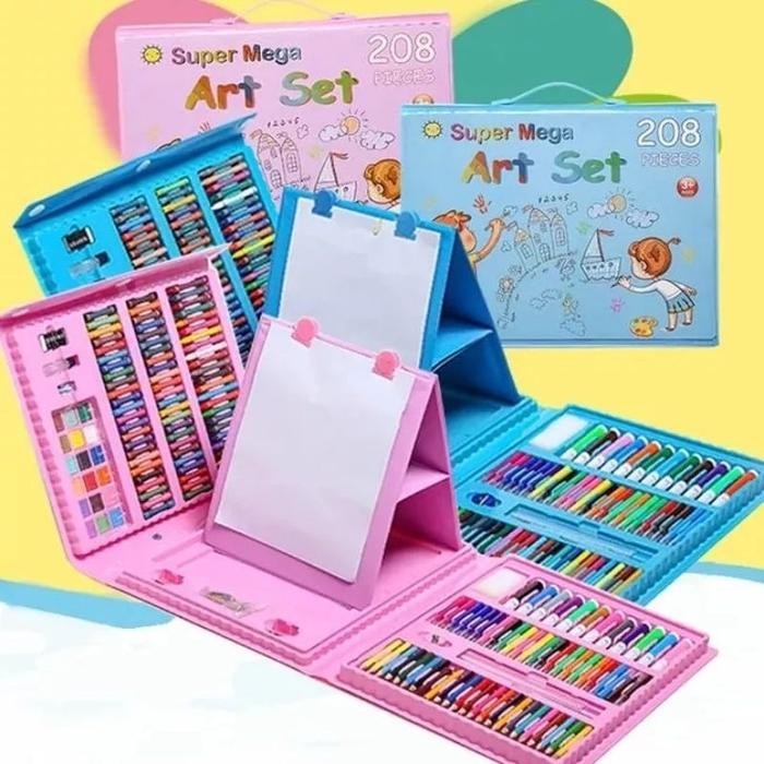 

Crayon Oil Pastel Pensil Warna Spidol Lengkap Isi 208 pcs