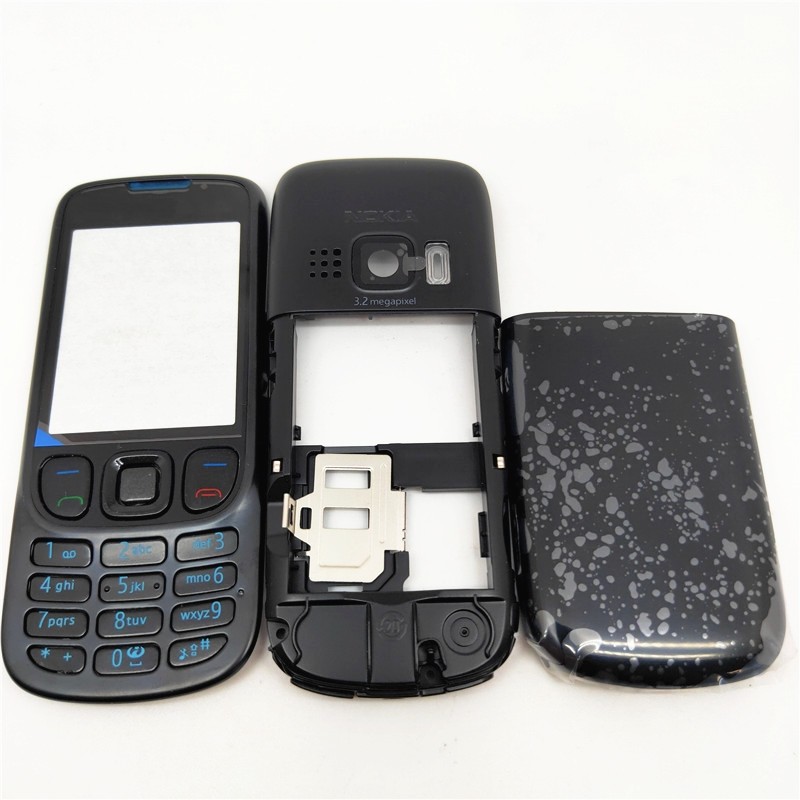 New Full Phone Housing Cover Case +English Keypad For Nokia 6303c 6303 6303i