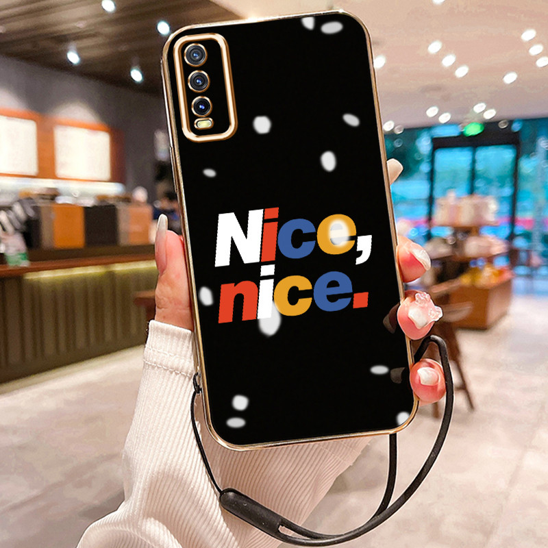 Casing Hp Untuk VIVO Y20 Y20s Y20i Y12A Y20S M Y20S D Y20S G Y11s Y30G Case Casing Huruf berwarna HP