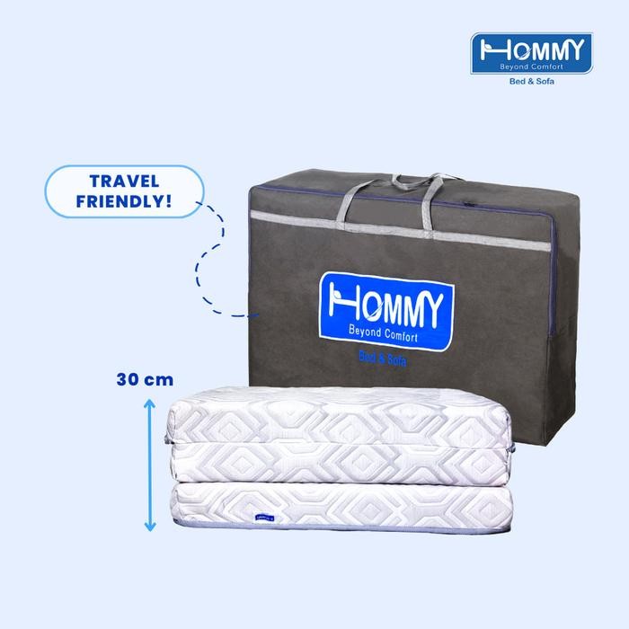 Hommy Triple Z - Orthopedic Latex Trifold Mattress 120 X 200 Kasur Lipat 3