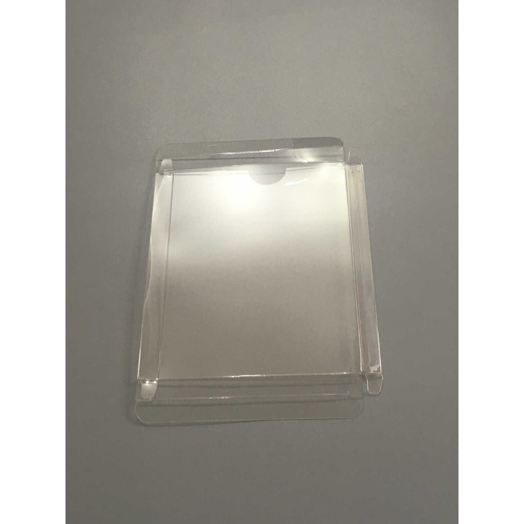 Transparent Clear box For PS1 Game card plastic PET Protector collection storage protective box