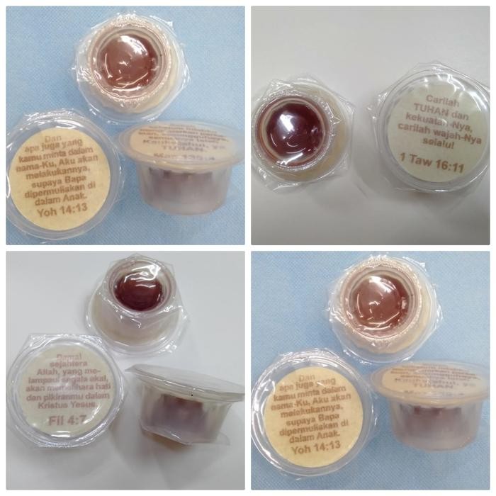 

Hosti Ayat Roti Paket Anggur Cup Perjamuan Kudus Isi 50 Set