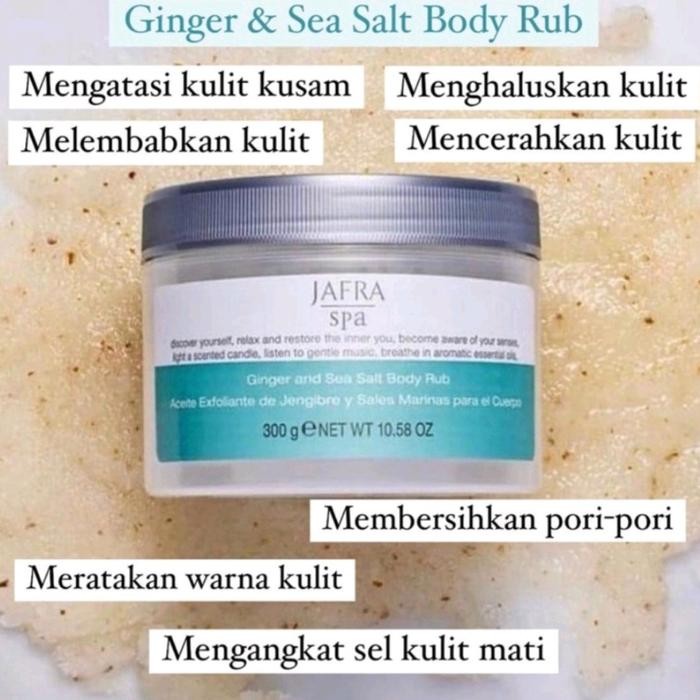 Jafra Ginger Sea And Salt Body Rub Scrub Badan