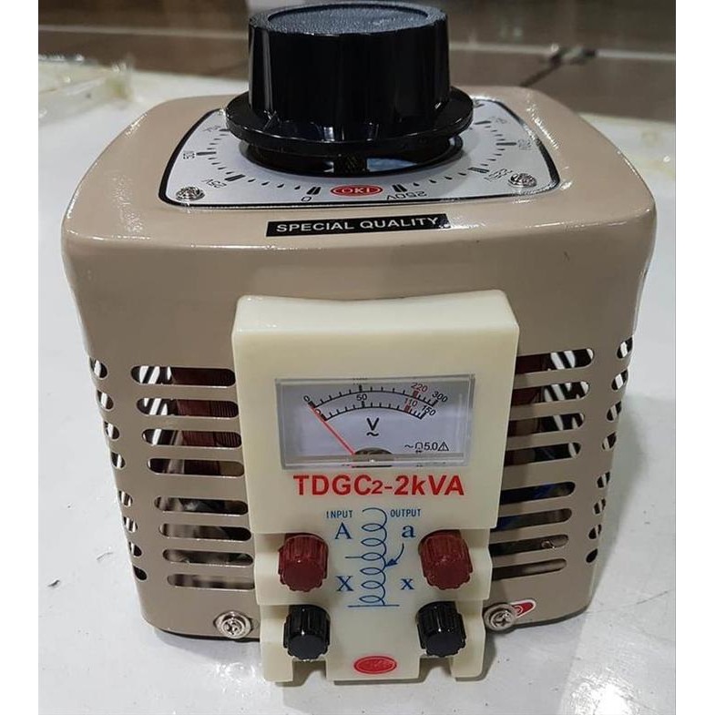 STEP UP STEP DOWN AC VOLTAGE REGULATOR 2000 WATT 0-250 VOLT AC TERMURAH