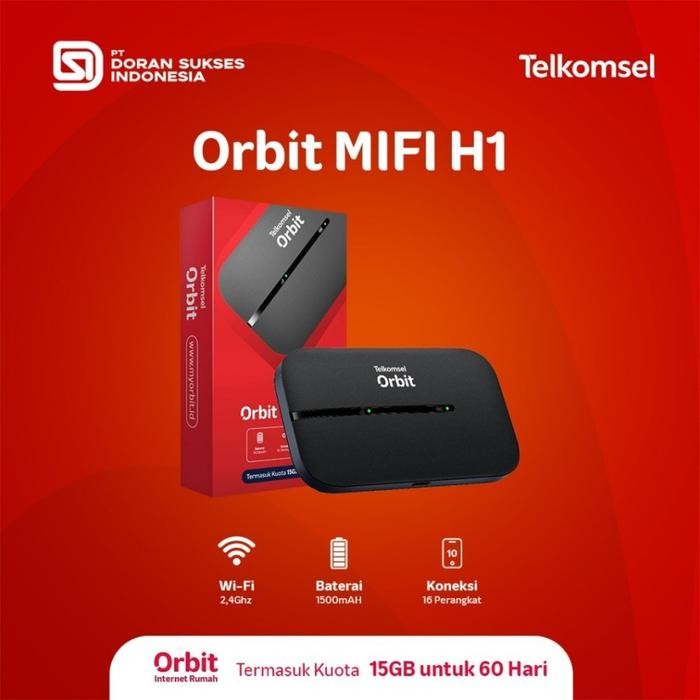 Huawei Modem Brovi Orbit MIFI H1 Modem Portable Telkomsel