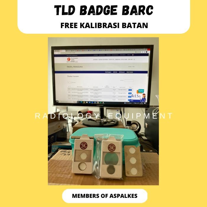 TLD RADIOLOGI / TLD BADGE BARC / TLD / TLD PUTIH