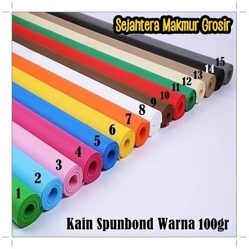 (Allthebest) Kain Bahan Tas Spunbond / Kain Furing Tebal / Spunbond Warna 100gr