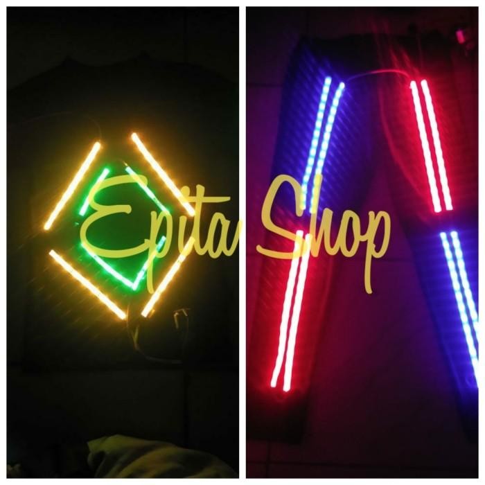 (Allthebest) Lampu LED Strip 3528 + Baterai + Saklar + Minibox (Lampu portable)