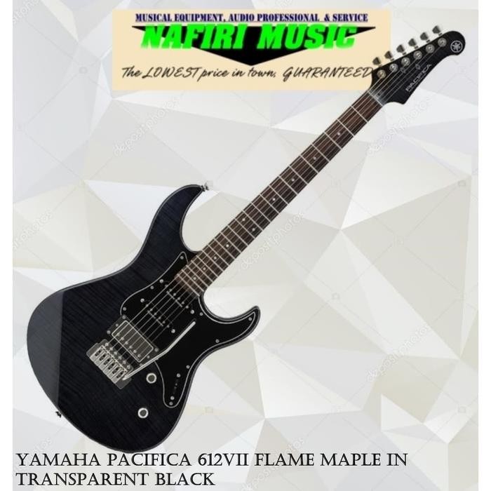 Yamaha Pacifica 612Vii Flame Maple In Transparent Black