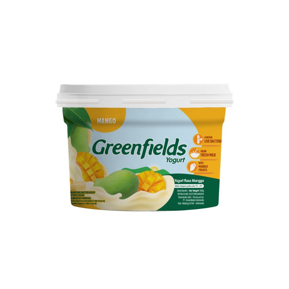 

Greenfields Stirred Yogurt Mango 500 gram