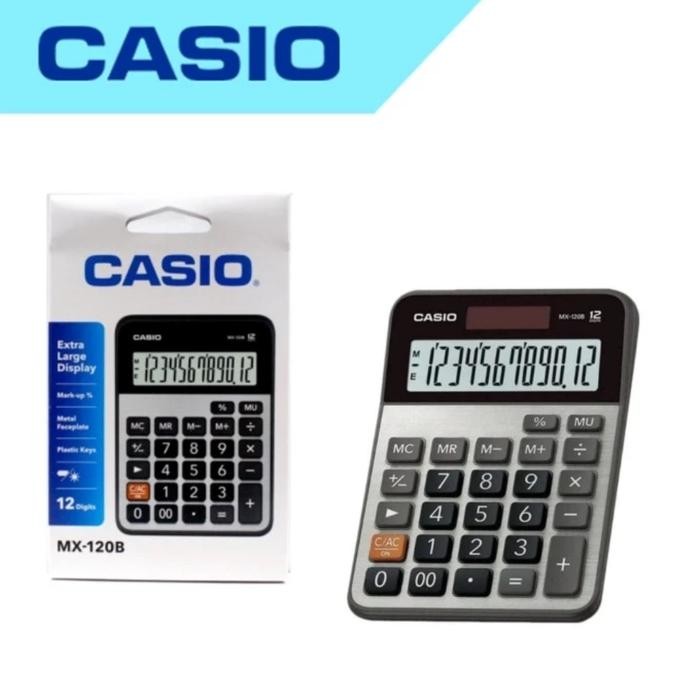 

Kalkulator Casio MX-120B 12 Digit Asli Garansi Resmi 1 Tahun - Plastic, Silver