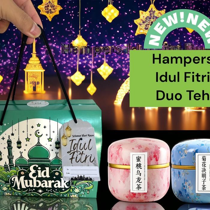 

Paket Hampers Lebaran Duo Tea Hampers Box Teh Isi 2 Jar