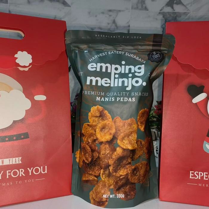 

Hampers Emping Melinjo Harvest Pedas Manis 330g