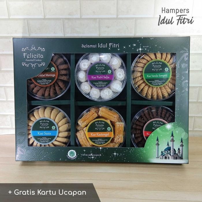 

Paket Hampers Kue Lebaran / Parcel Idul Fitri - FELICITA ISI 6
