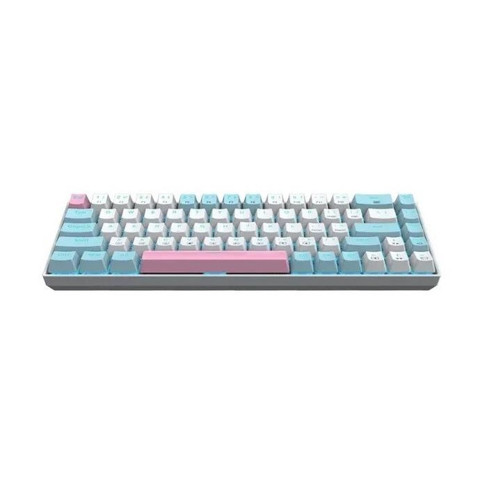 (Expert) E-Yooso Z-686 White Blue Pink 68% Mechanical Gaming Keyboard - Blue SW